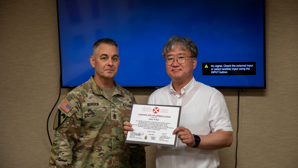 Certificate of Appreciation Rewarding Ceremony