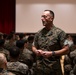 III MEF Sgt. Maj. Christopher Adams holds townhall meeting on Camp Hansen