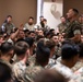 III MEF Sgt. Maj. Christopher Adams holds townhall meeting on Camp Hansen