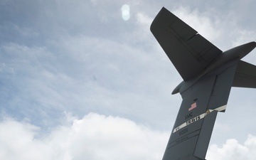 C-5 brings the Rapid Global Mobility at Andersen AFB