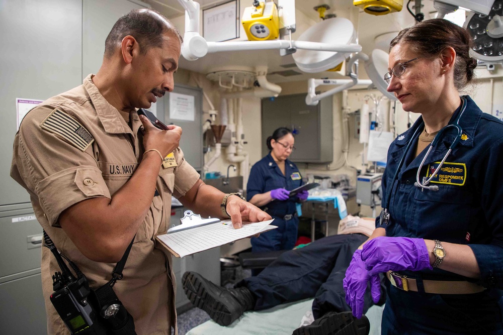 George Washington Conducts Mass Casualty Drill