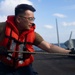 Shoup conducts a replenishment-at-sea