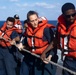 Shoup conducts a replenishment-at-sea