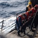 Shoup conducts a replenishment-at-sea