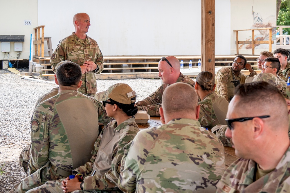Chief Master Sergeant of the Air Force Connects with Deployed United States Africa Command Airmen