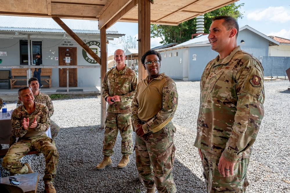 Chief Master Sergeant of the Air Force Connects with Deployed United States Africa Command Airmen