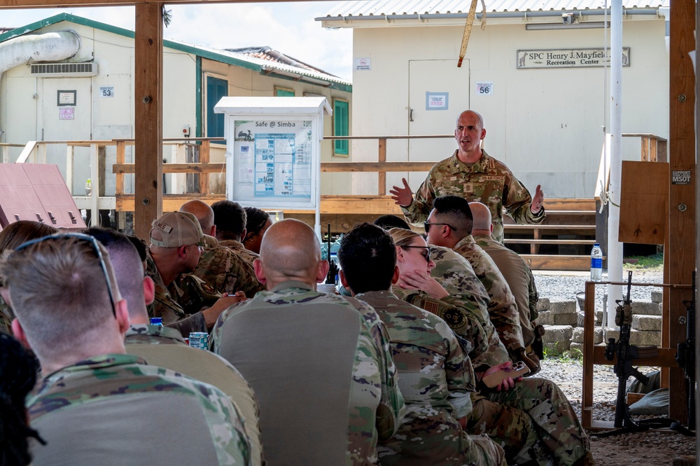 Chief Master Sergeant of the Air Force Connects with Deployed United States Africa Command Airmen