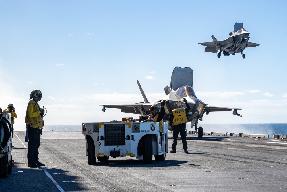 USS America (LHA 6) Conducts Flight Operations during Exercise Talisman Sabre 25