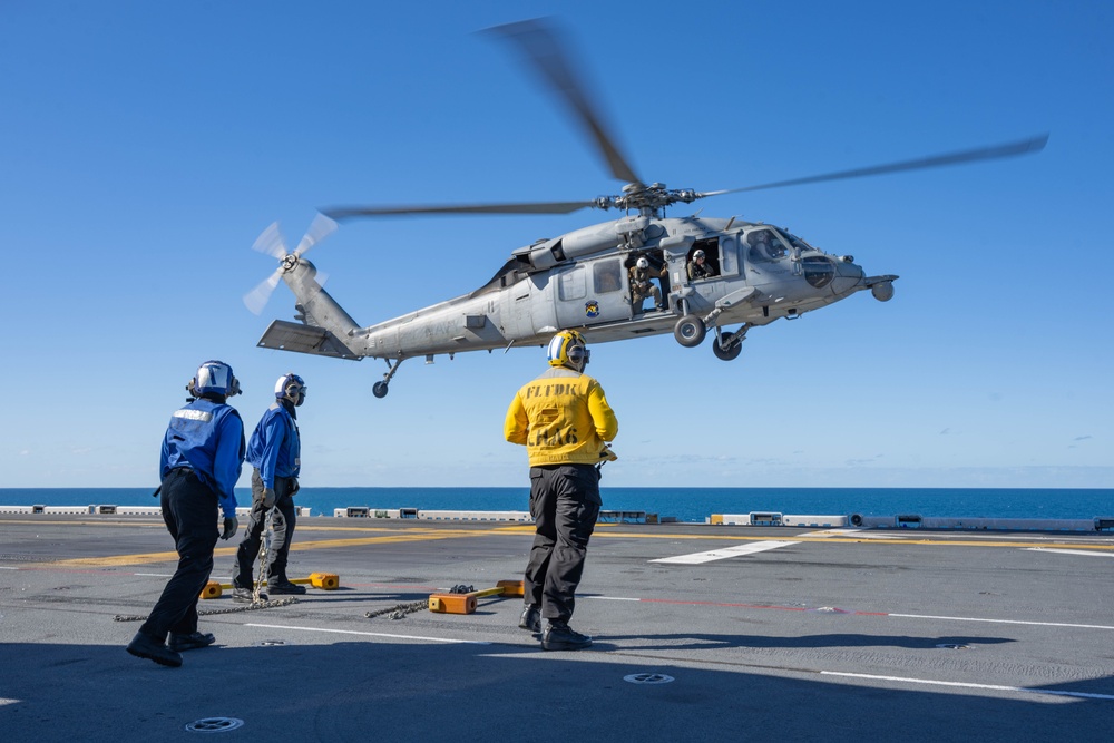 USS America (LHA 6) Conducts Flight Operations during Exercise Talisman Sabre 25