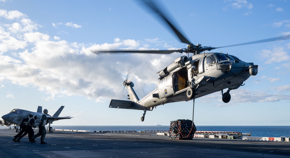 USS America (LHA 6) Conducts Vertical Replenishment Training during Exercise Talisman Sabre 25
