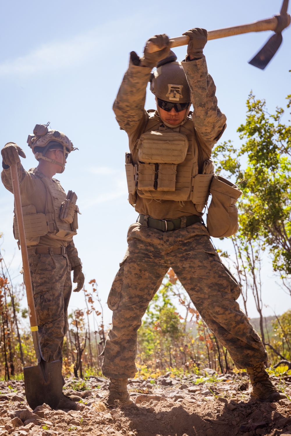 Talisman Sabre 25: 3rd Bn., 11th Marines, MRF-D 25.3  conducts dry-fire with M777 Howitzers