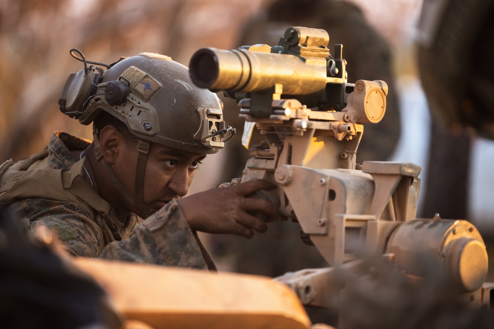 Talisman Sabre 25: 3rd Bn., 11th Marines, MRF-D 25.3  conducts dry-fire with M777 Howitzers