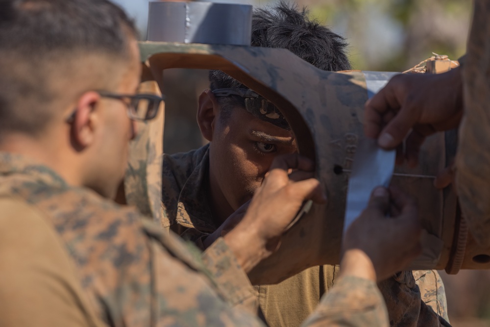 Talisman Sabre 25: 3rd Bn., 11th Marines, MRF-D 25.3  conducts dry-fire with M777 Howitzers