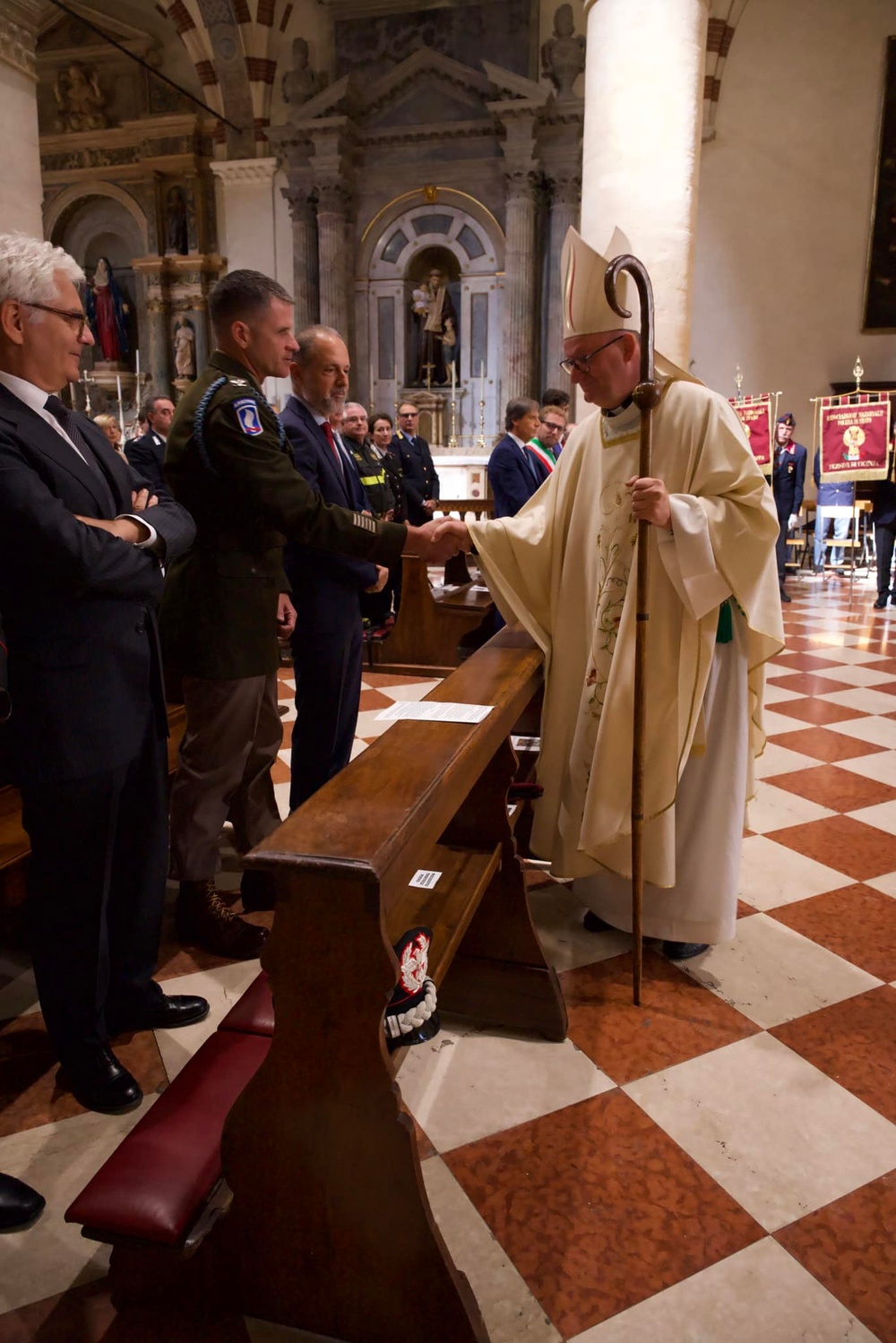 173rd Airborne Brigade Honors Saint Michael, Patron of Warriors, in Italian Ceremony