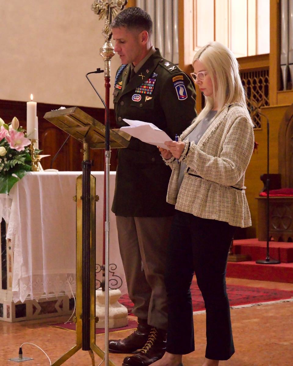 173rd Airborne Brigade Honors Saint Michael, Patron of Warriors, in Italian Ceremony