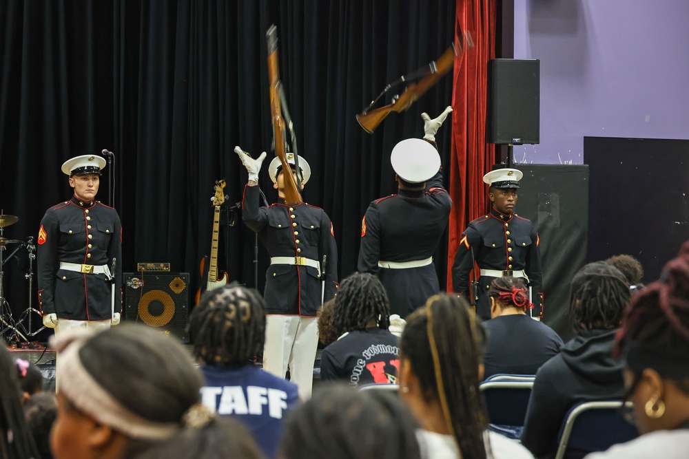 Silent Drill Platoon at Marine Week Chicago 2025