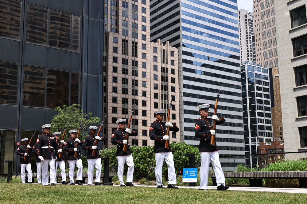 Silent Drill Platoon at Marine Week Chicago 2025