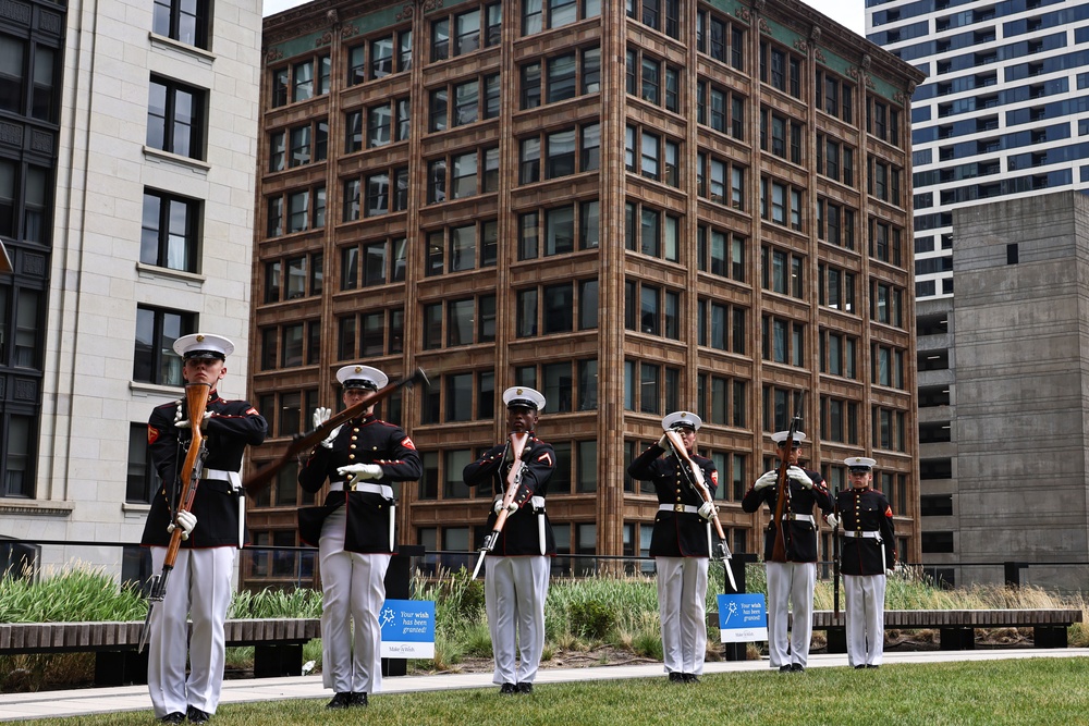 Silent Drill Platoon at Marine Week Chicago 2025