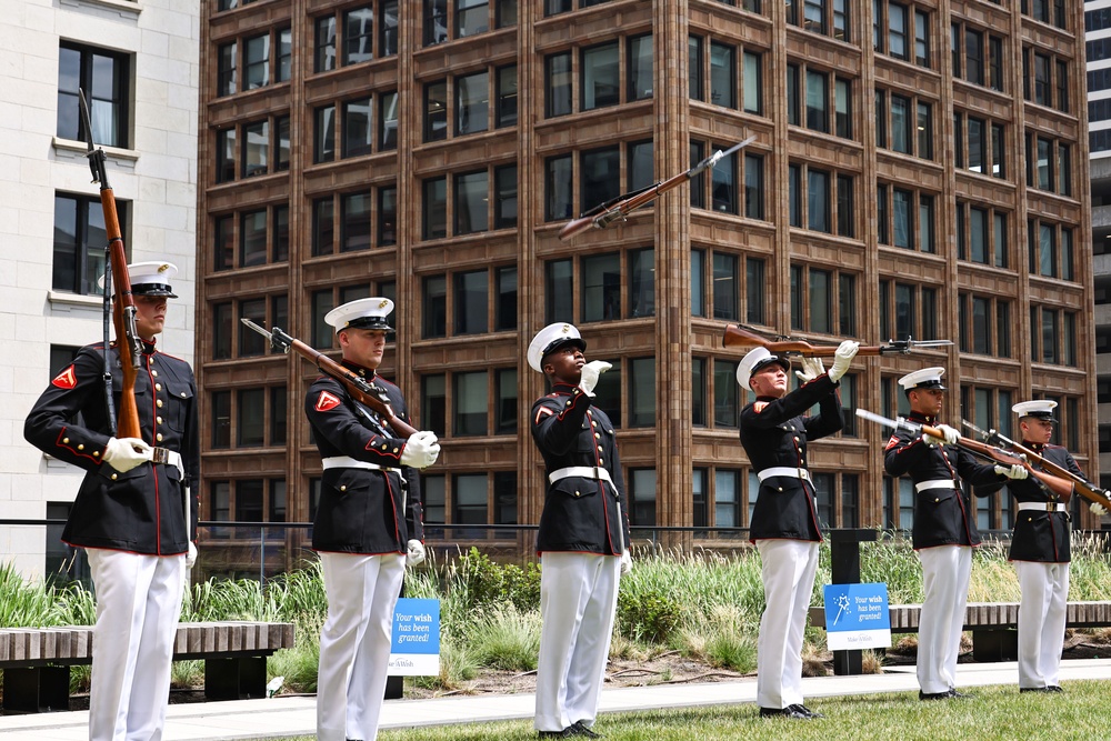 Silent Drill Platoon at Marine Week Chicago 2025
