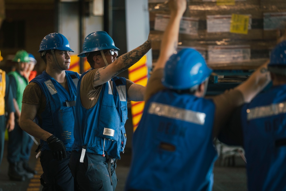 USS Gerald R. Ford (CVN 78) Conducts Replenishment-at-Sea