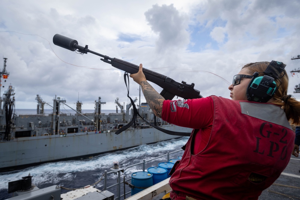 USS Gerald R. Ford (CVN 78) Conducts Replenishment-at-Sea