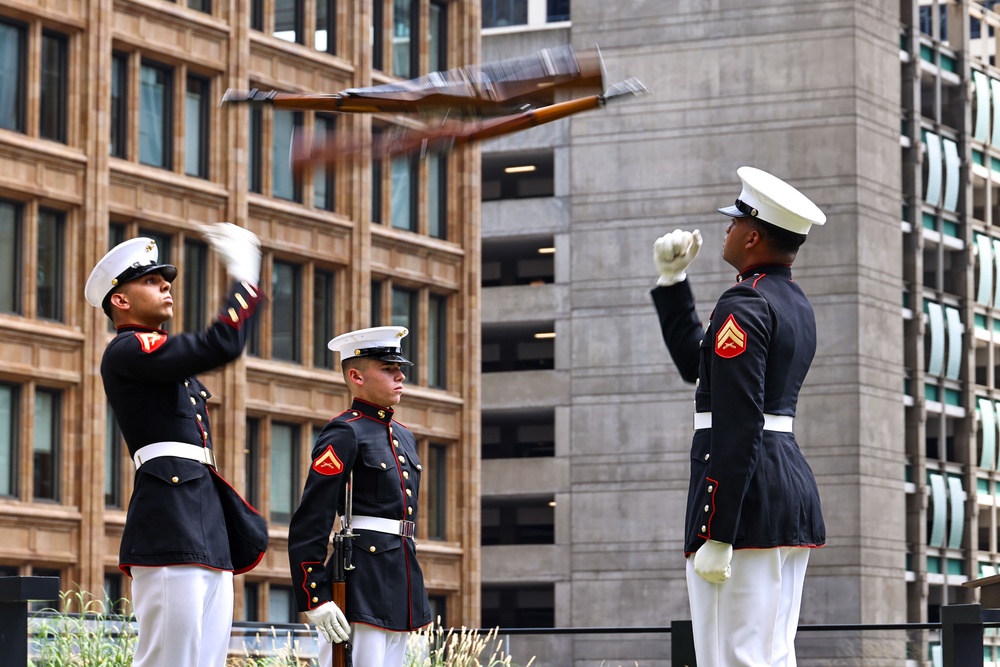Silent Drill Platoon at Marine Week Chicago 2025