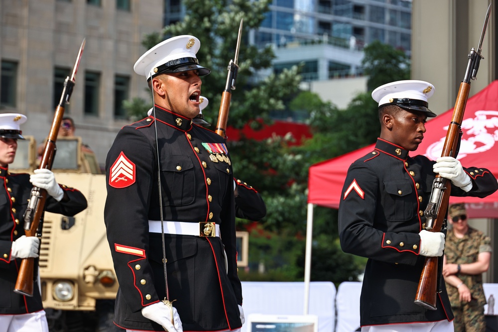 Silent Drill Platoon at Marine Week Chicago 2025