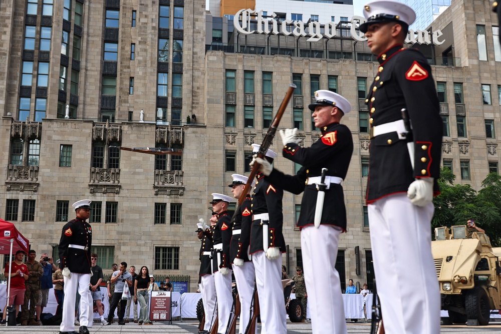 Silent Drill Platoon at Marine Week Chicago 2025