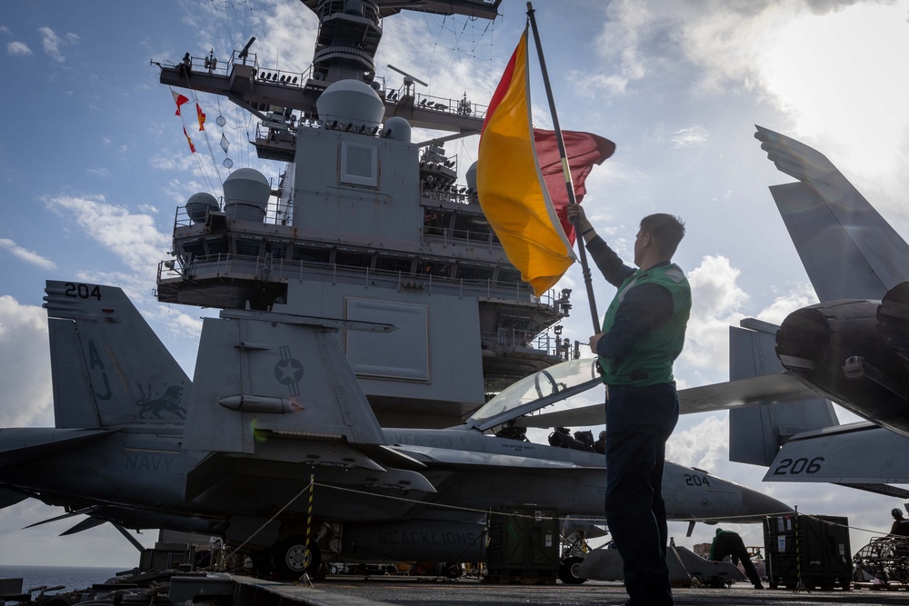 USS Gerald R. Ford Conducts Replenishment-at-Sea