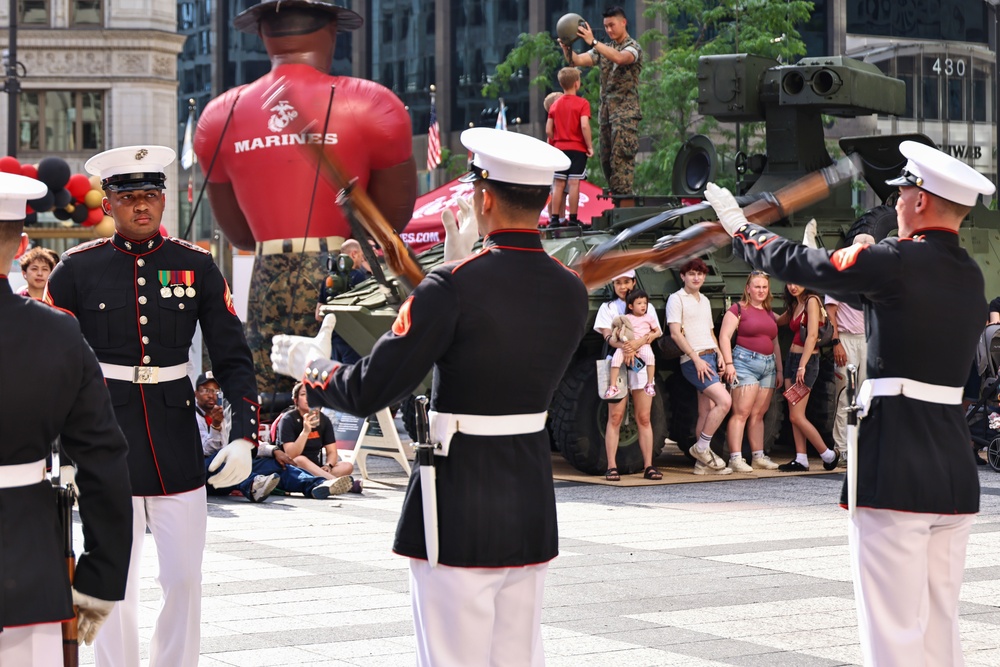 Silent Drill Platoon at Marine Week Chicago 2025