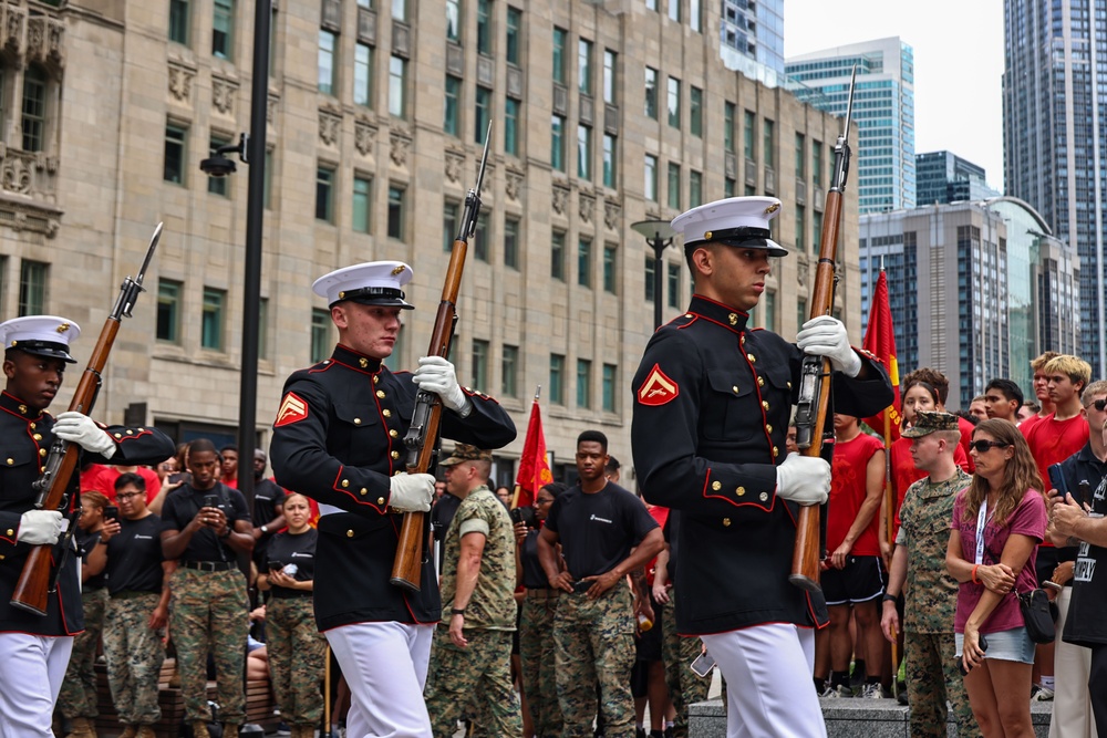 Silent Drill Platoon at Marine Week Chicago 2025