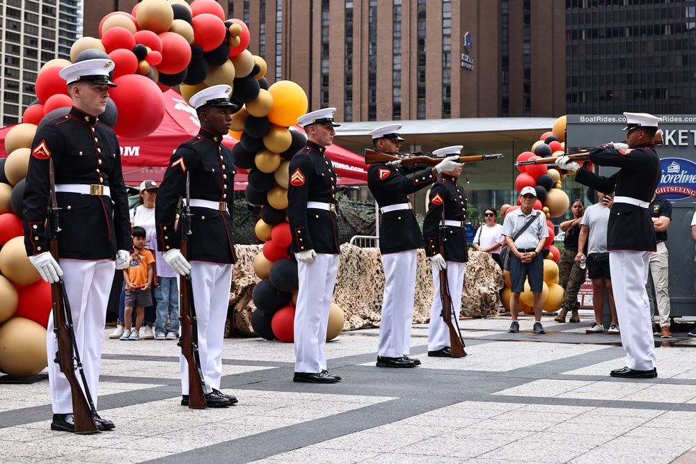Silent Drill Platoon at Marine Week Chicago 2025