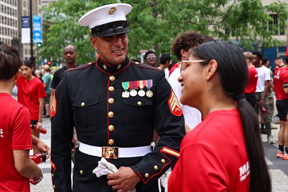 Silent Drill Platoon at Marine Week Chicago 2025