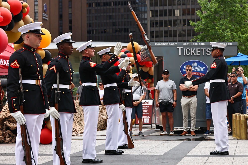 Silent Drill Platoon at Marine Week Chicago 2025