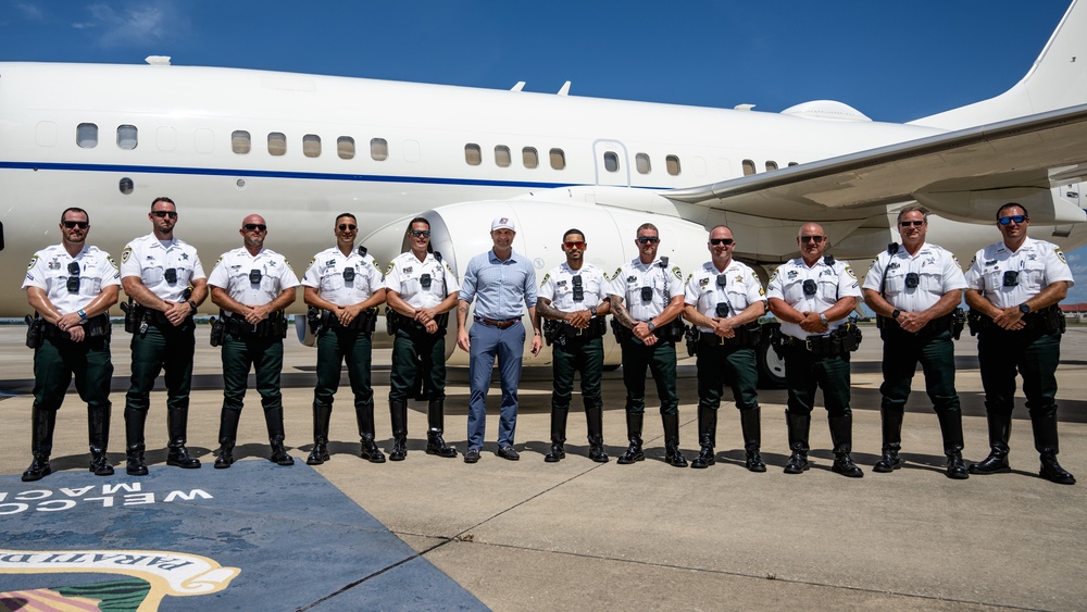 SecDef thanks MacDill leaders, HCSO officers before departure