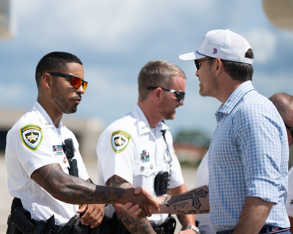 SecDef thanks MacDill leaders, HCSO officers before departure