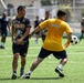 U.S. Navy, National Aeronaval Service of Panama play a soccer match