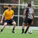 U.S. Navy, National Aeronaval Service of Panama play a soccer match