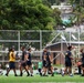 U.S. Navy, National Aeronaval Service of Panama play a soccer match