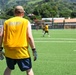 U.S. Navy, National Aeronaval Service of Panama play a soccer match