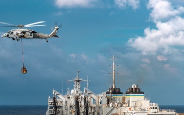 USS Gerald R. Ford (CVN 78) Conducts Replenishment-at-Sea