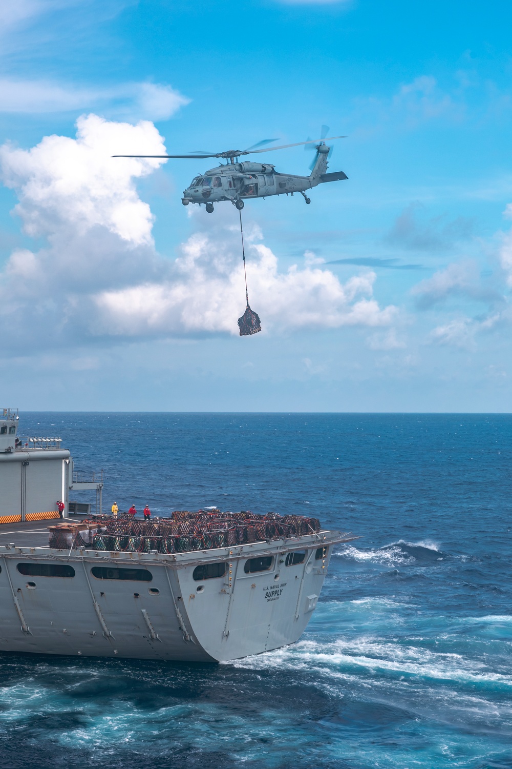 USS Gerald R. Ford (CVN 78) Conducts Replenishment-at-Sea