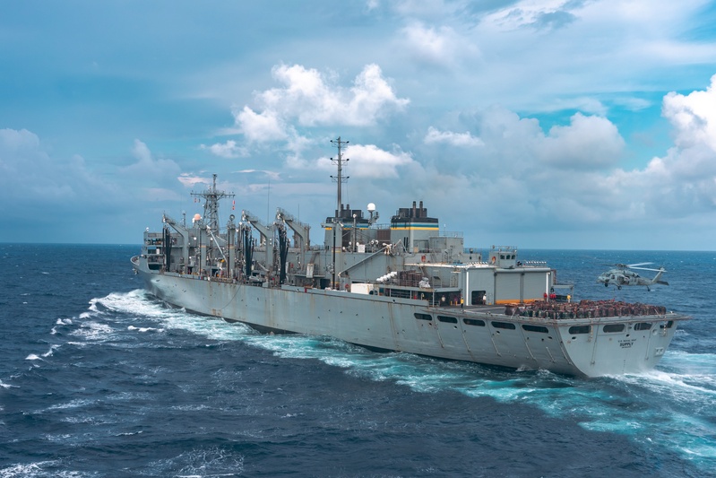 USS Gerald R. Ford (CVN 78) Conducts Replenishment-at-Sea