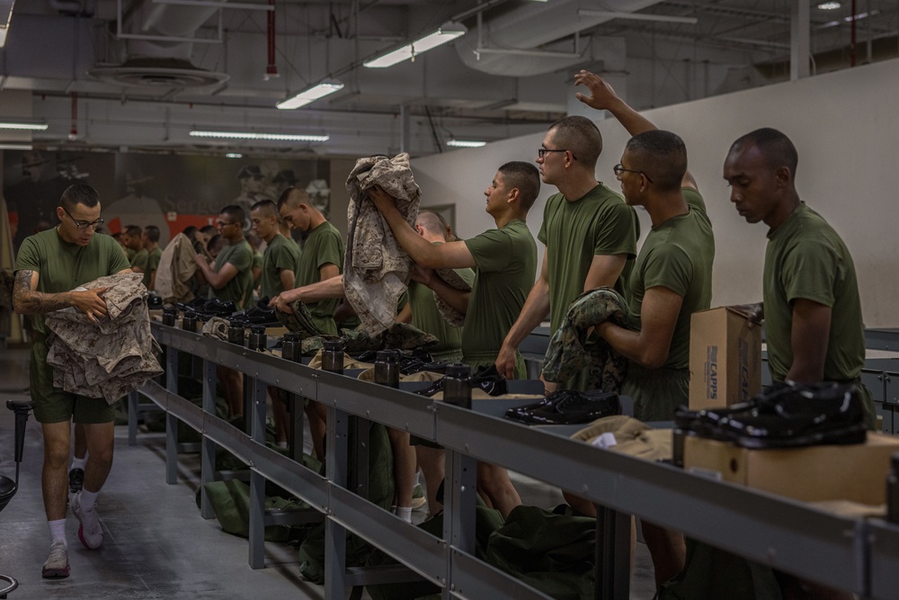 Echo Company 2nd Uniform Fitting