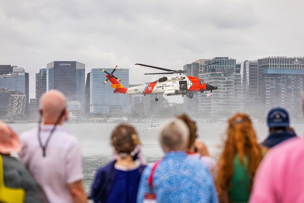 Coast Guard Conducts Search and Rescue Demonstration During Andrea Doria Commemoration