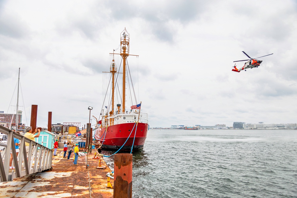 Coast Guard Conducts Search and Rescue Demonstration During Andrea Doria Commemoration