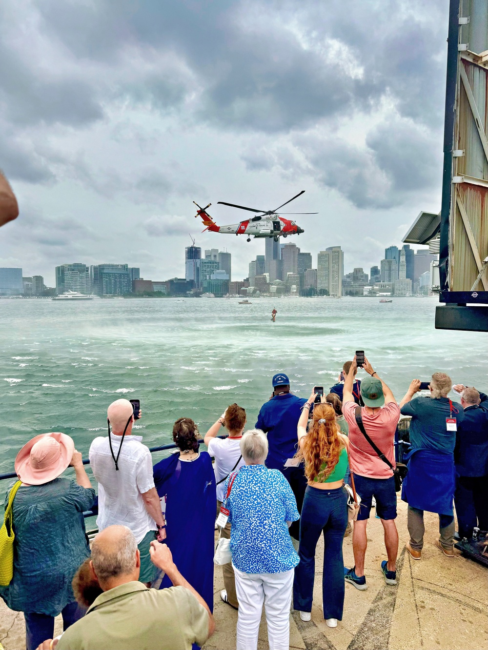 Coast Guard Conducts Search and Rescue Demonstration During Andrea Doria Commemoration