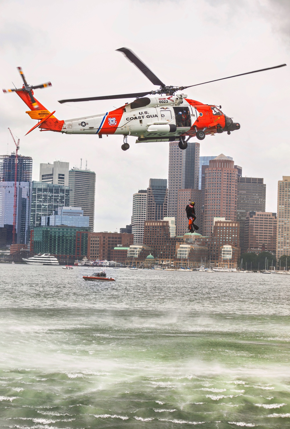 Coast Guard Conducts Search and Rescue Demonstration During Andrea Doria Commemoration