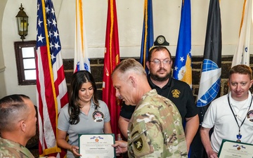 West Point Command Visits Fort Hamilton Garrison to Assess Support, Recognize Workforce
