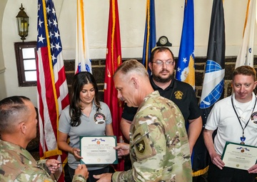 West Point Command Visits Fort Hamilton Garrison to Assess Support, Recognize Workforce